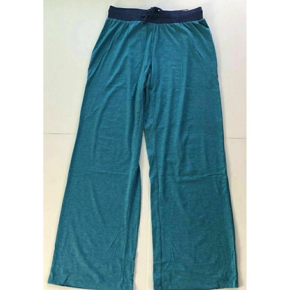 Natural Reflections Womens Solid Enamel Printed Waistband Lounge Pants - Picture 2 of 10